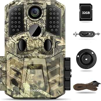 Amazon.co.jp: トレイルカメラ WOSODA 防犯 赤外線カメラ センサー屋外